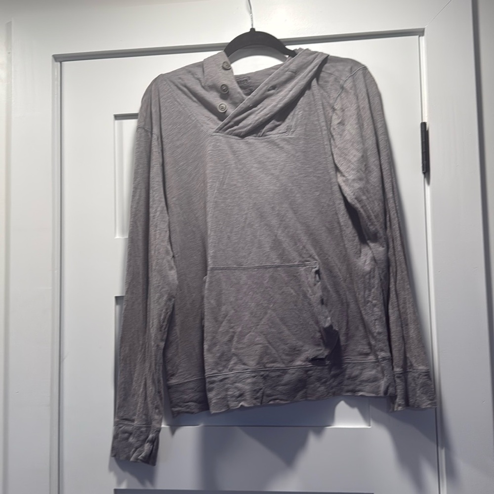 Grey thin hoodie 100% cotton